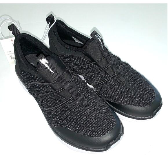 SKECHERS Adanna Banded Slip-On Sneakers – Black Size 5 Women NWT - Picture 1 of 7